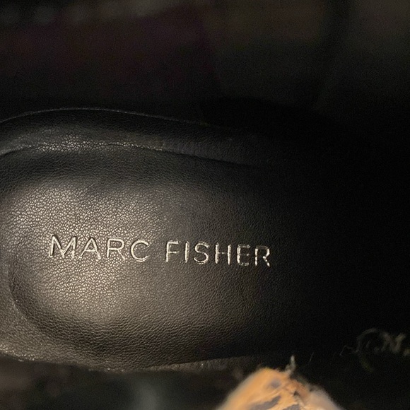 Marc Fisher Client Leopard Print Suede Booties, Size 10M - Picture 15 of 16